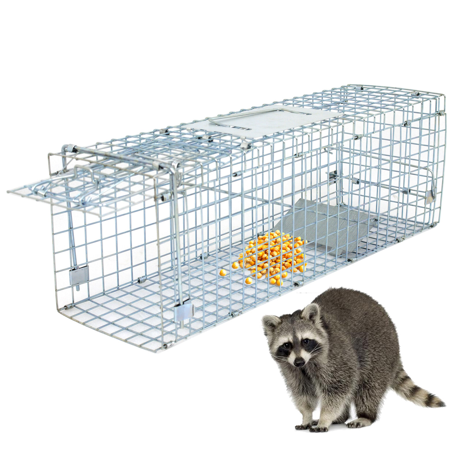 24"Live Animal Trap Cage Mouse Catch Control Rat Hamster Bait Hunting Survival
