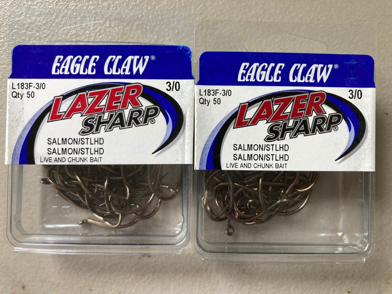 100 Eagle claw HD Bronze Salmon Steelhead Octopus Hooks 3/0  2 boxes of 50