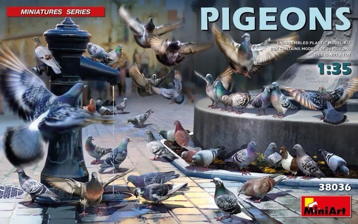 1/35 MiniArt #38036 Pigeons