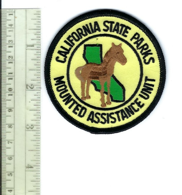 CA California State Parks Mounted Assistance Unit Equine Horse patch - NEW!