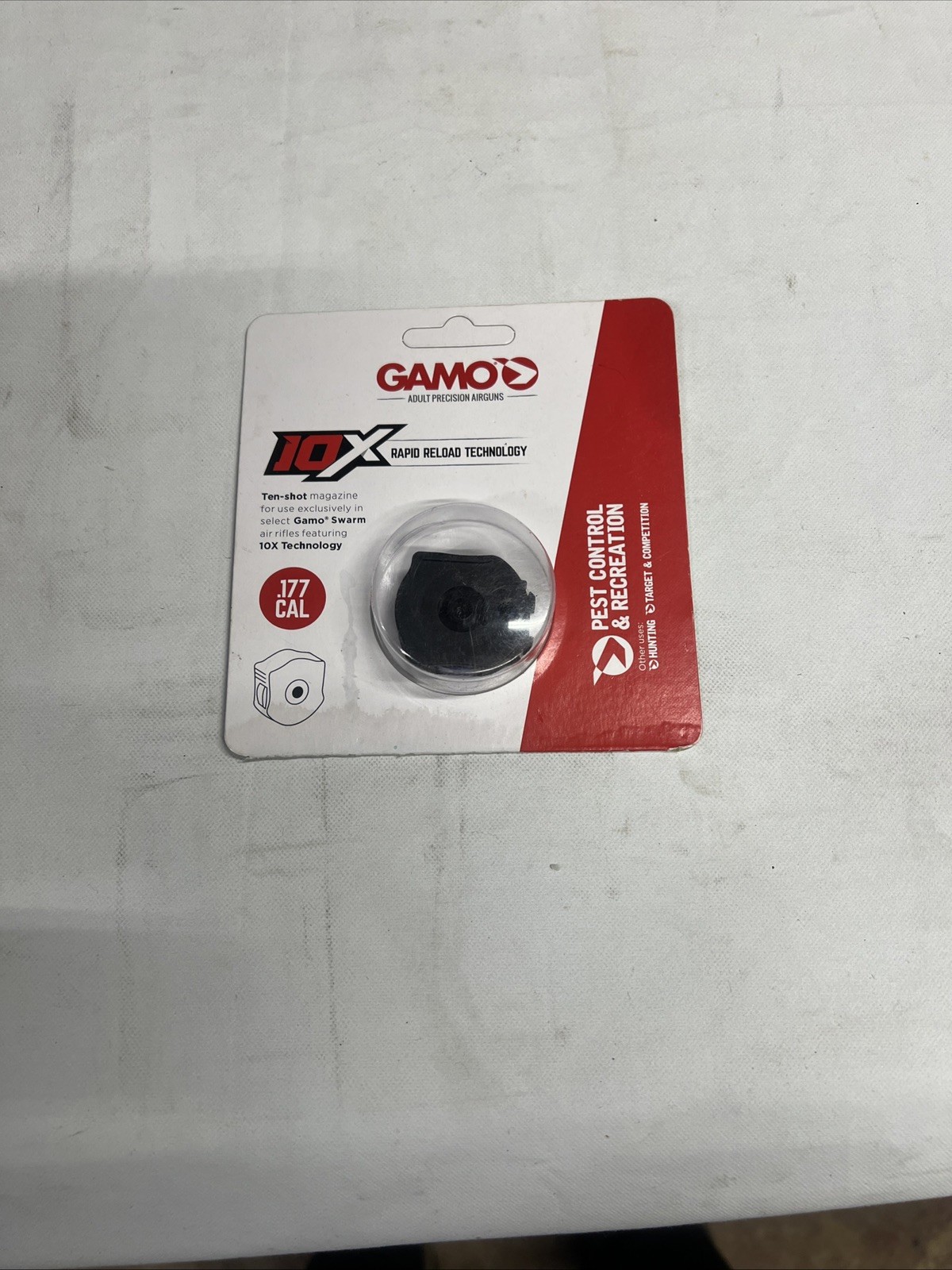 Gamo Swarm 10X GEN1 .177 Caliber, 10-Round Rotary Magazine, Black - 621258754