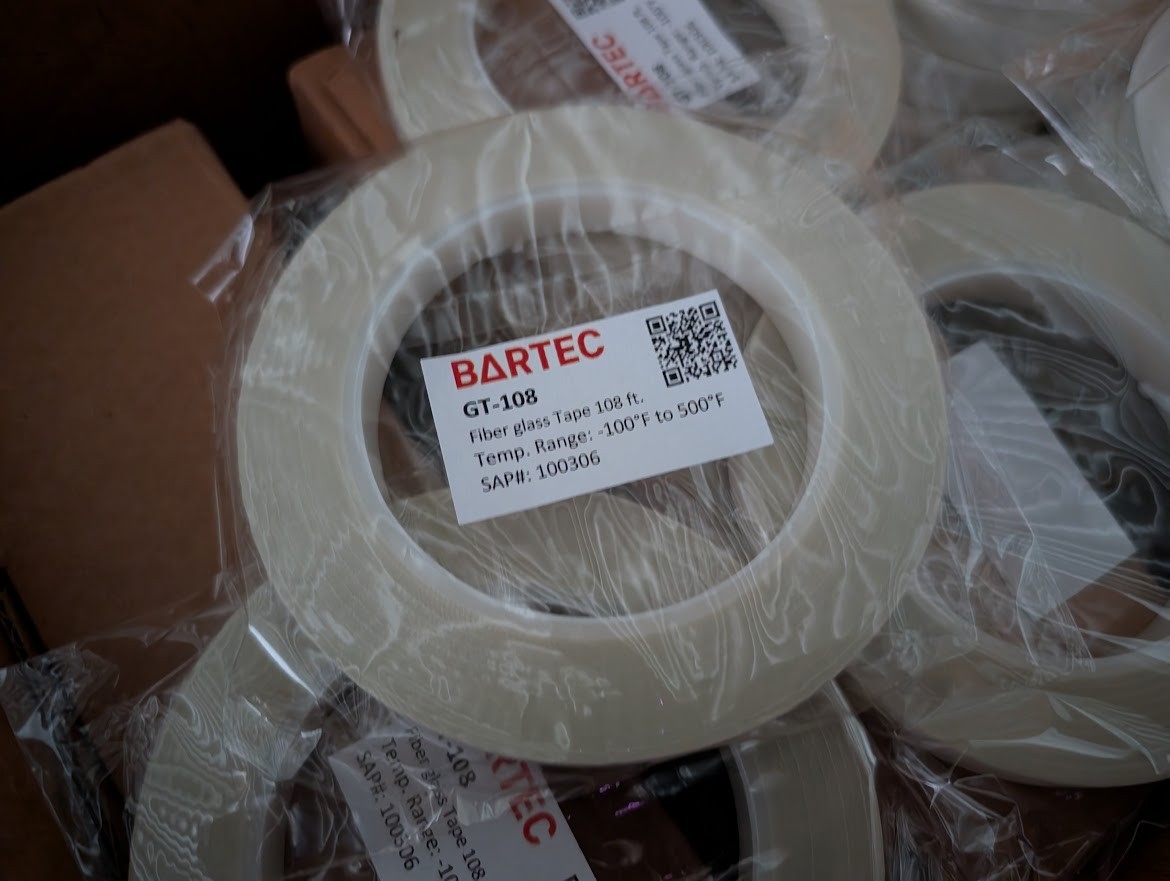 Heat Trace Fiberglass Tape for Heat Trace Pipe- 1/2 Inches x 108 Feet Bartec