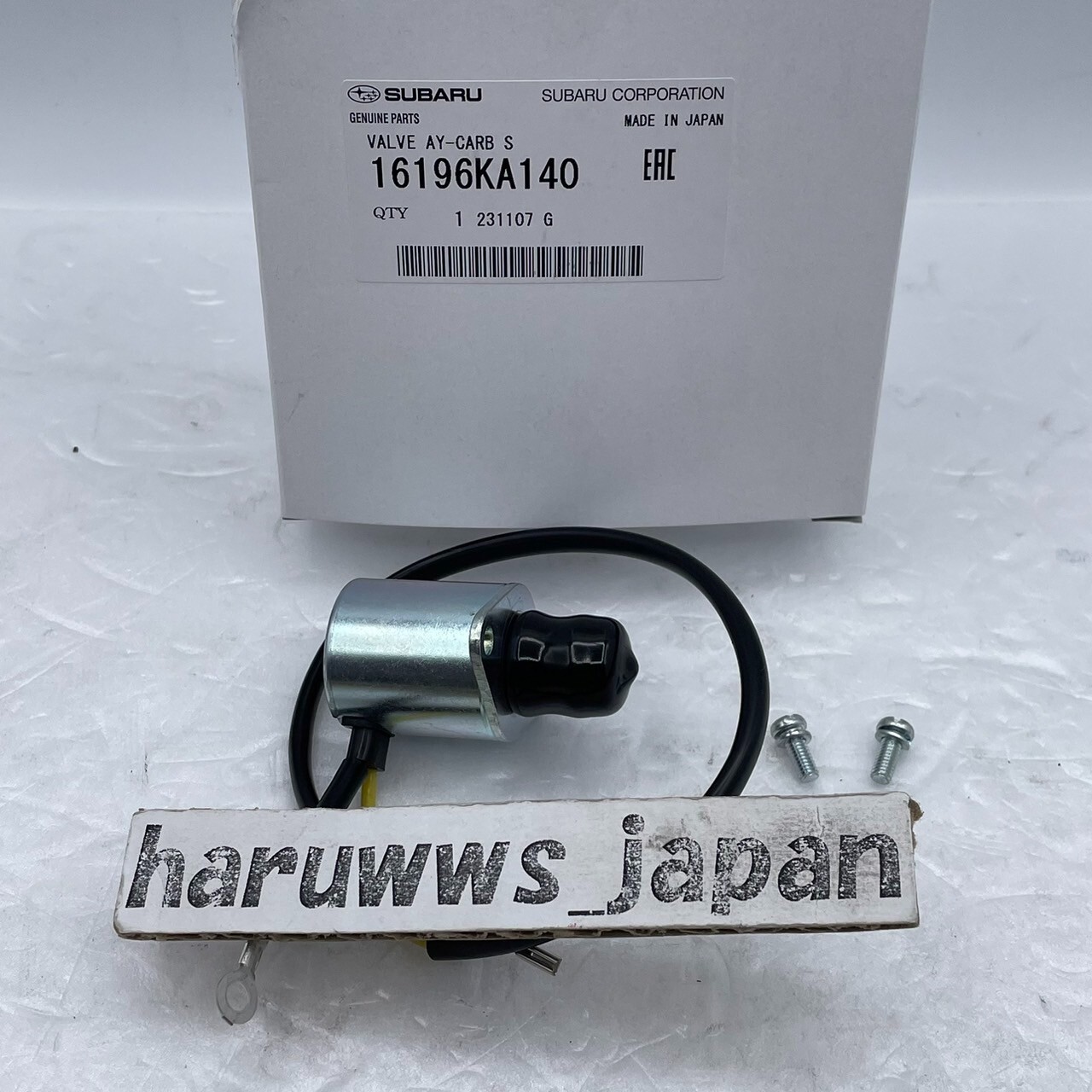 OEM SUBARU 89-98 SAMBAR KS3 KS4 KV3 KV4 Air Valve 16196KA140 Carburetor Solenoid