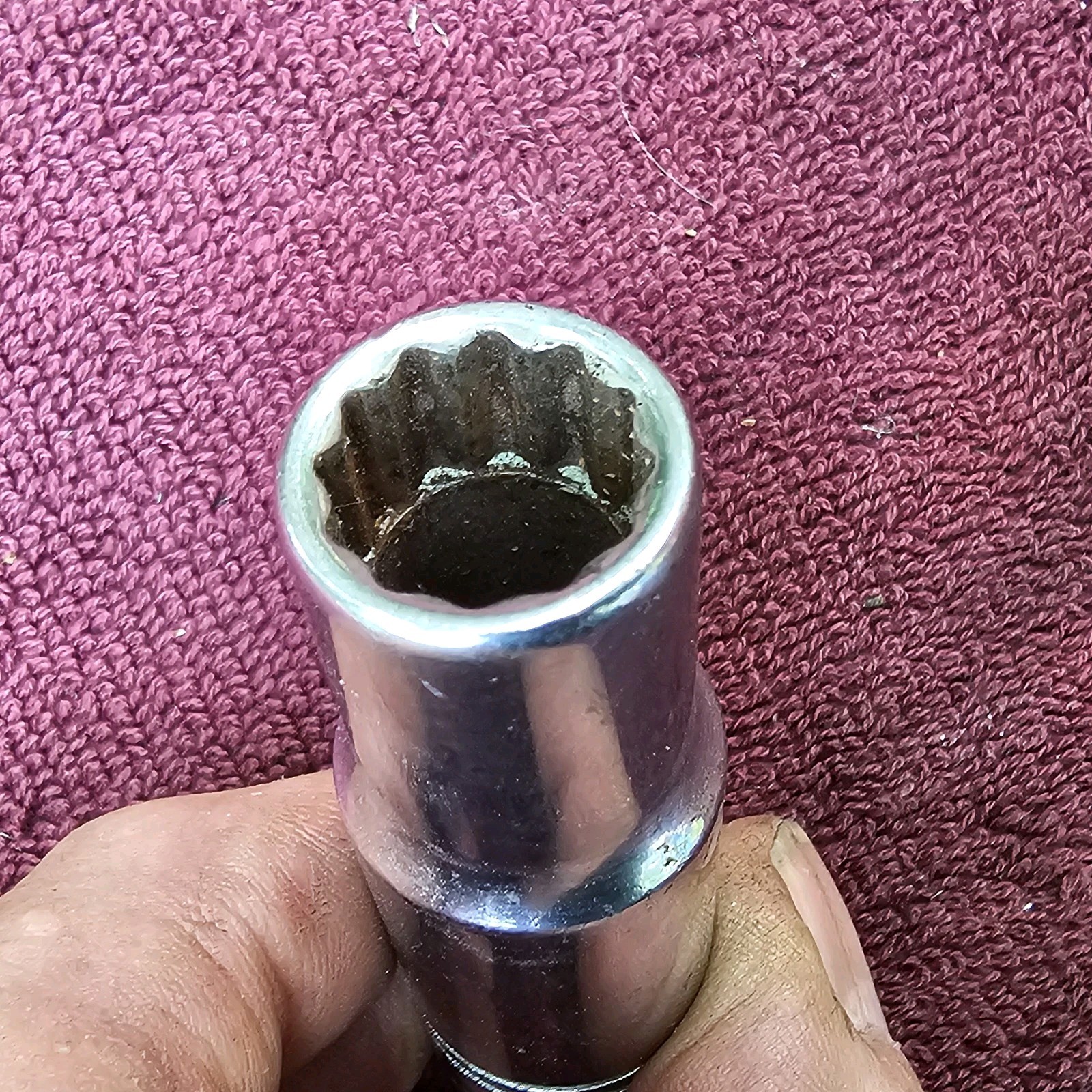Vintage Williams SD-1216, 1/2" Drive Deep 12pt Socket, USA, 1/2”