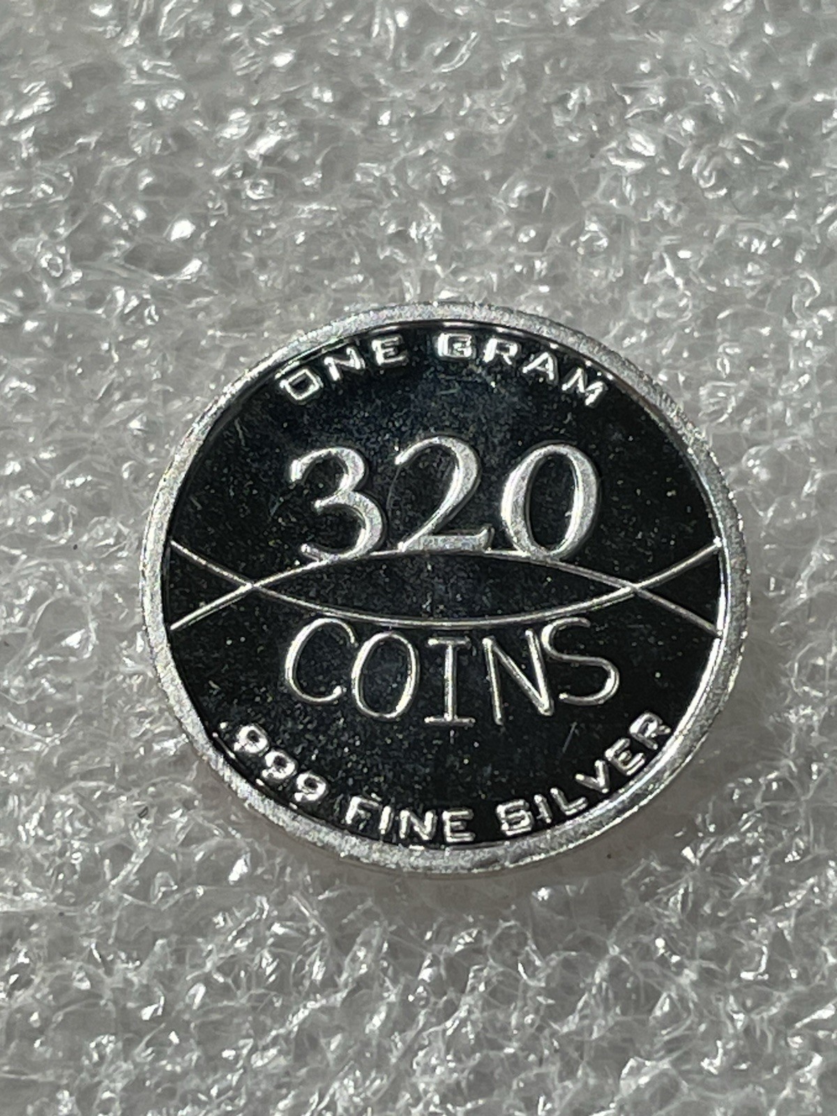 1 Gram .999 Fine Silver, Colorized, Textured Baseball Round!