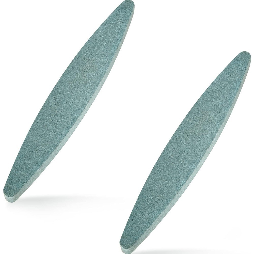 2 Pieces Garden Sharpening Stone for Garden Diamond Coated Sharpener Stone Tool,