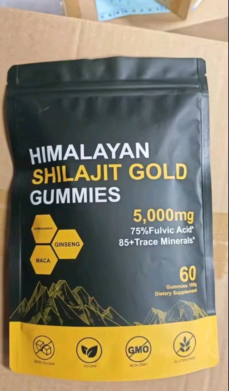 (1) Himalayan Gold Shilajit 5000mg Gummies 60  Pure SHILAJIT Maca Ginseng