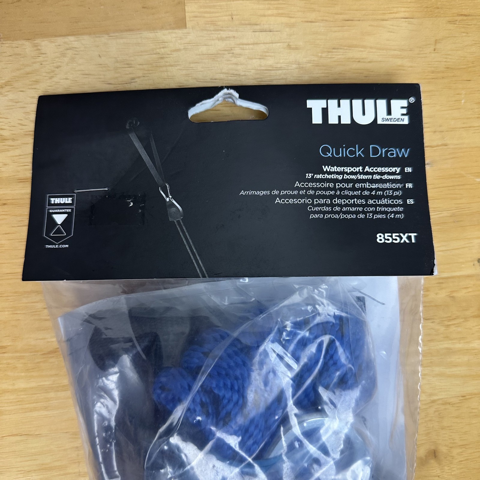 THULE Quick Draw 855XT Watersport Accessory 13' Ratcheting bow/stern Tie-Downs