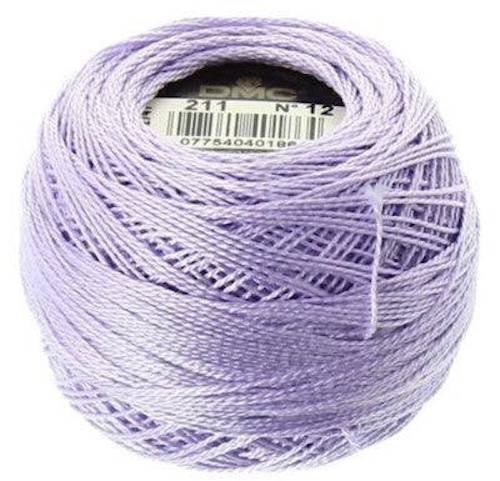 DMC Pearl Cotton 131 Yard Ball - Size 12 - Color 211 Light Lavender