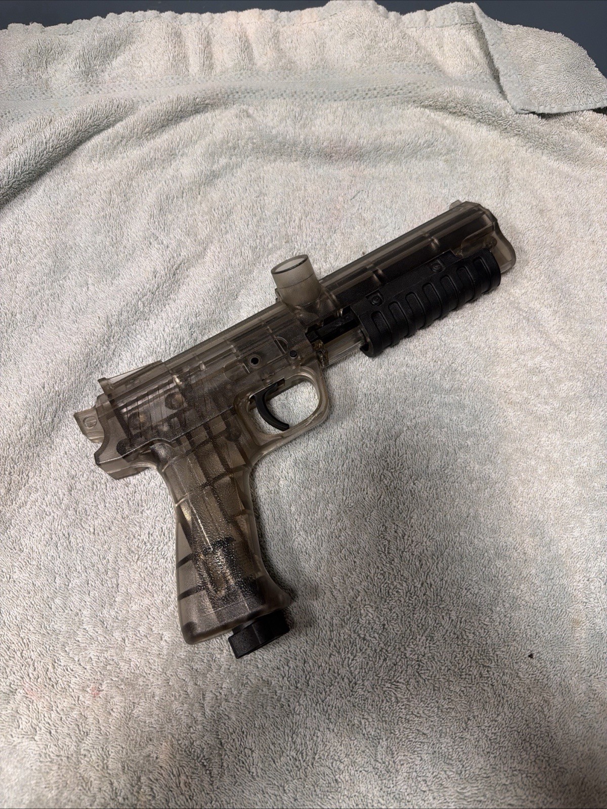 JT Clear Ghost ER2 Pump action paintball gun Pistol stock class Untested