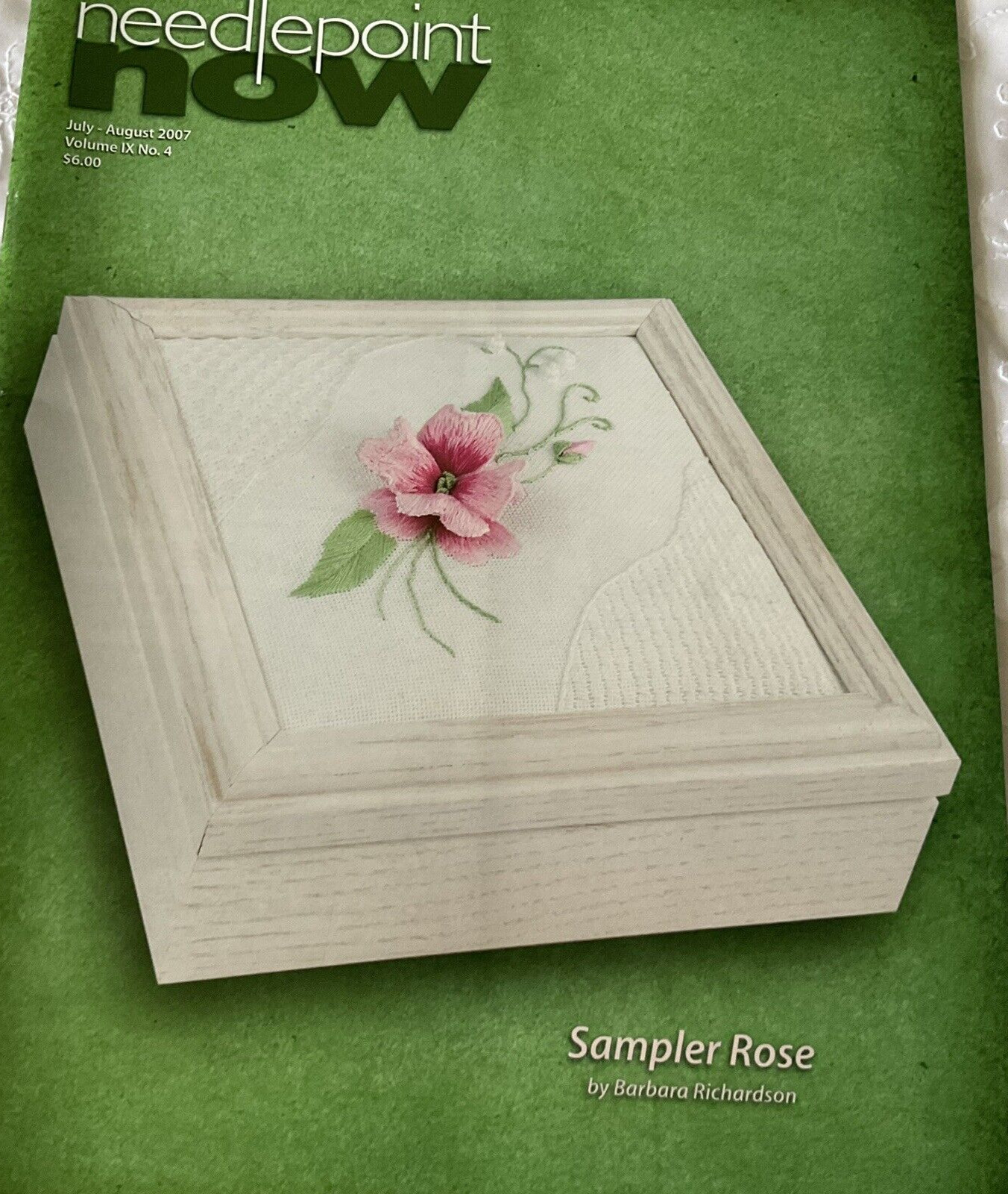 Needlepoint Now Magazine Back Issue July August 2007 Volume IX No 4 Great Charts