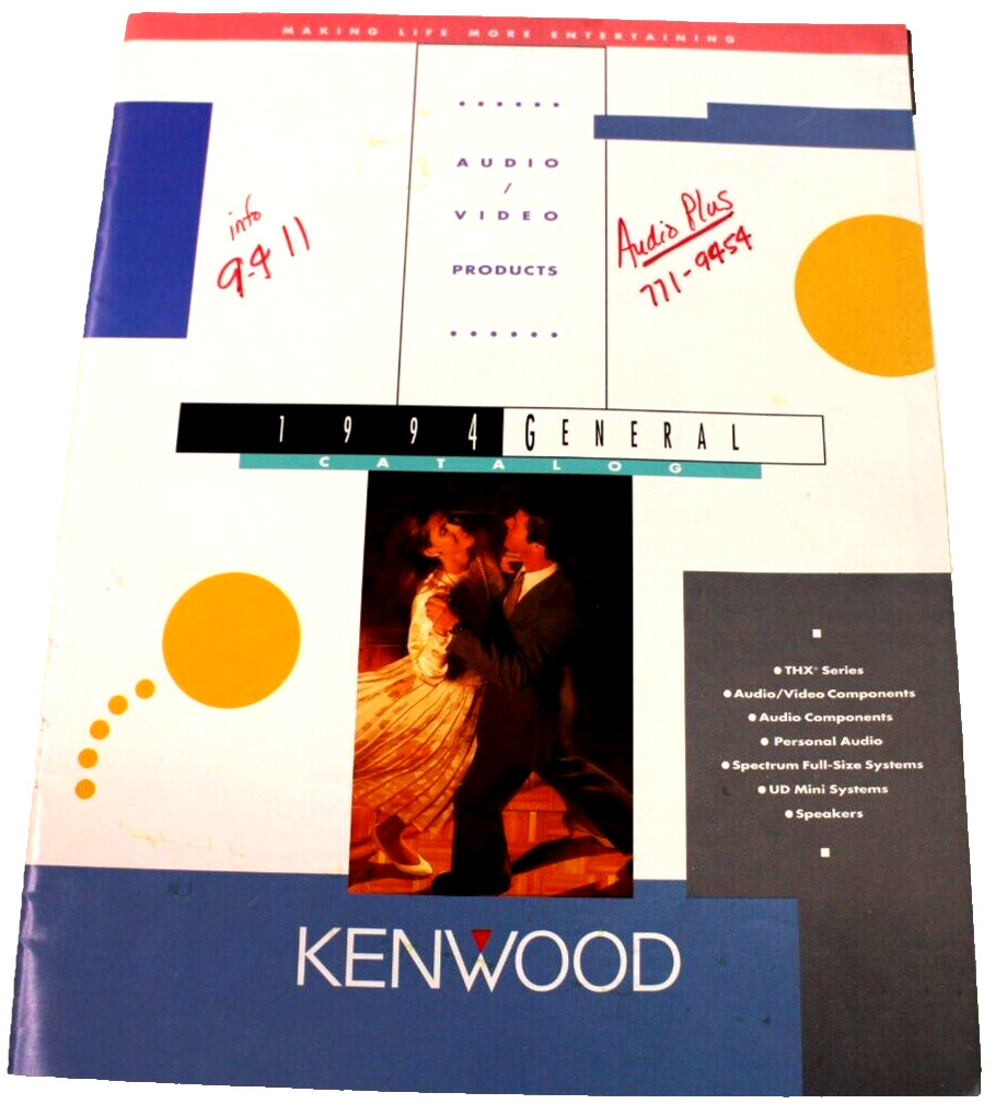 Kenwood Audio Video Products 1994 General Catalog
