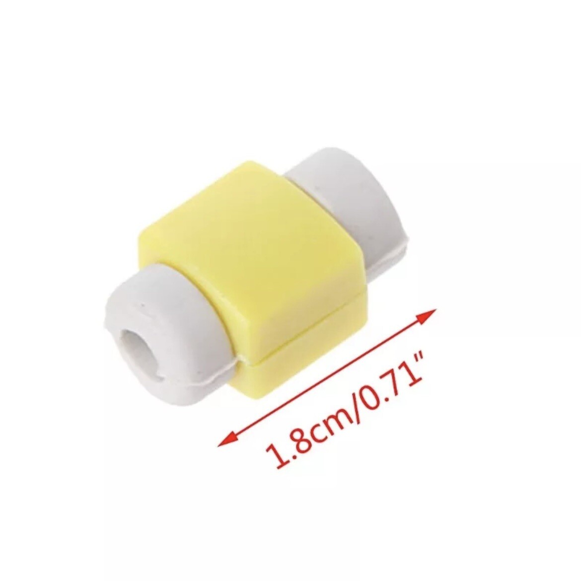 10pcs Colorful USB Charging Cable Line Protectors - Red/Pink/Yellow