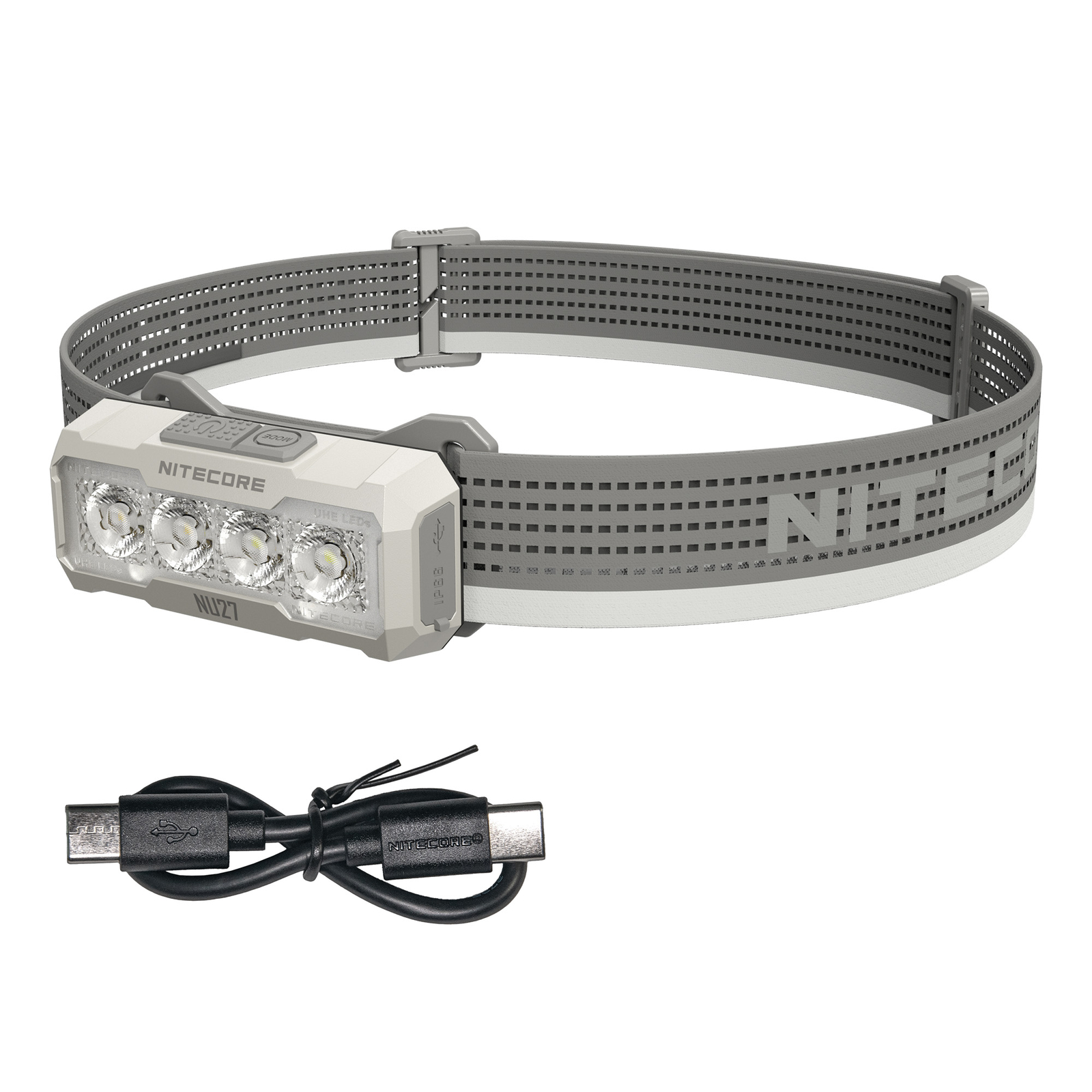 Nitecore NU27 600 Lumen USB-C Rechargeable Multi-Temperature Headlamp - White