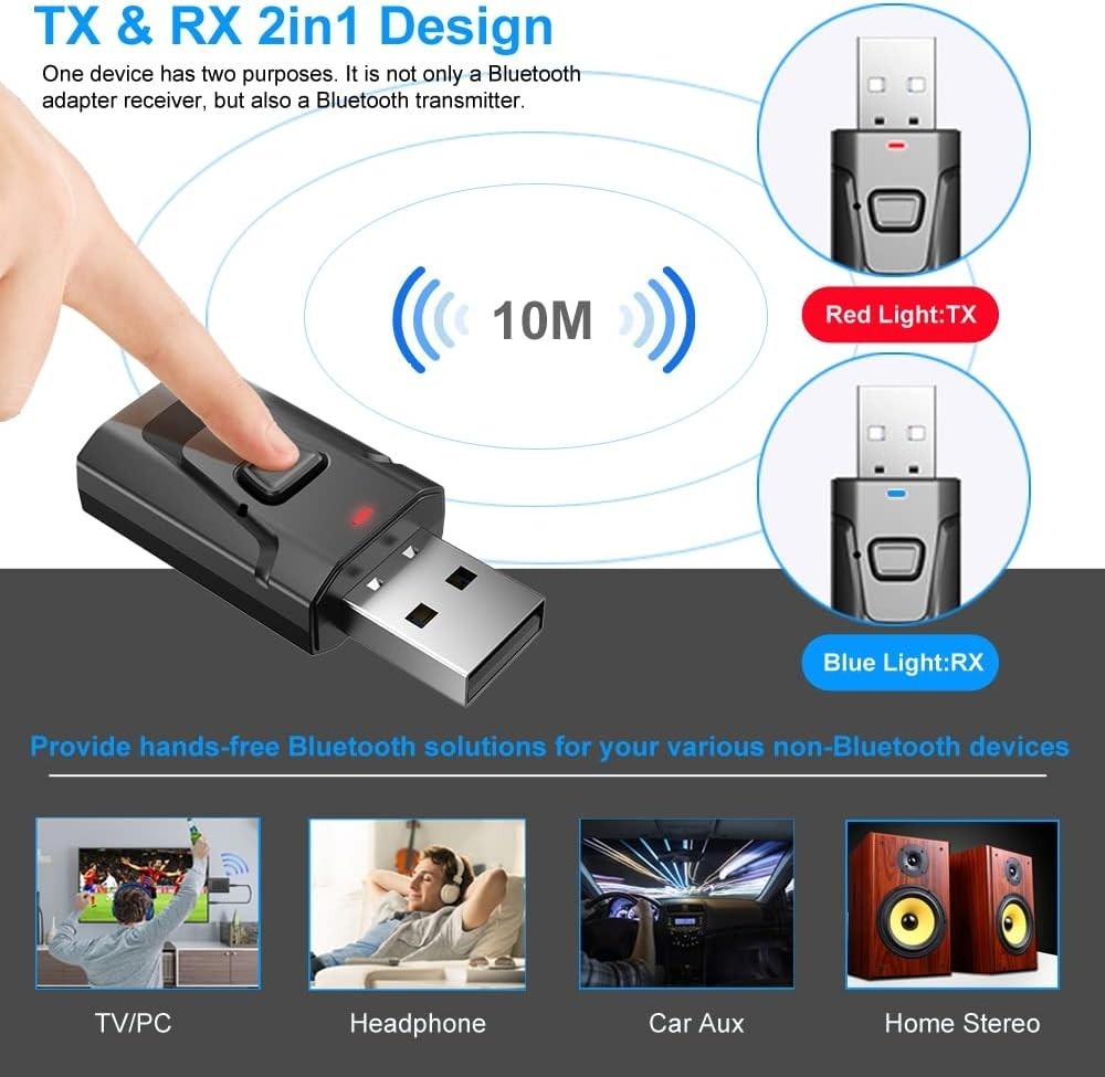 Hands-Free Bluetooth 5.0 Audio Receiver - Mini Adapter for Perfect Compatibility