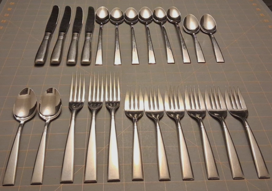 Lot Of 23 Stainless By Imperial USA Paula Mixed Flatware Piece Lot