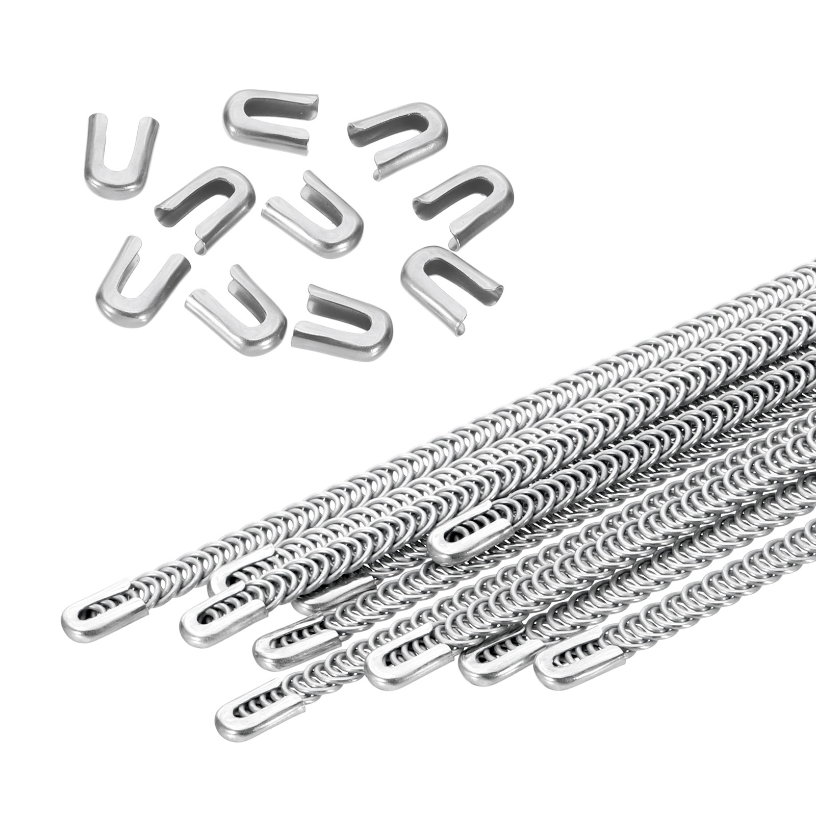 10 Pcs 12 Inch 304 Stainless Steel Corset Boning Spiral Metal Boning Kit (6mm)