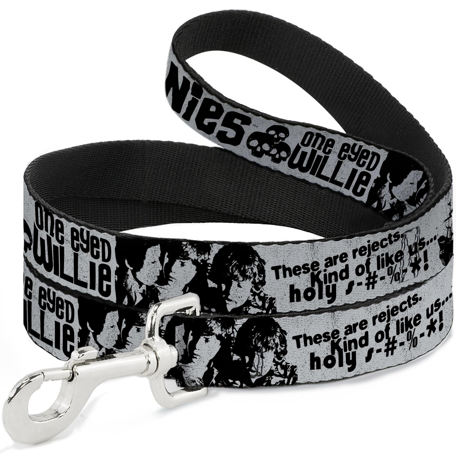 The Goonies Pet Leash, Dog Leash, The Goonies Quotes and Icons Collage Gray Blac