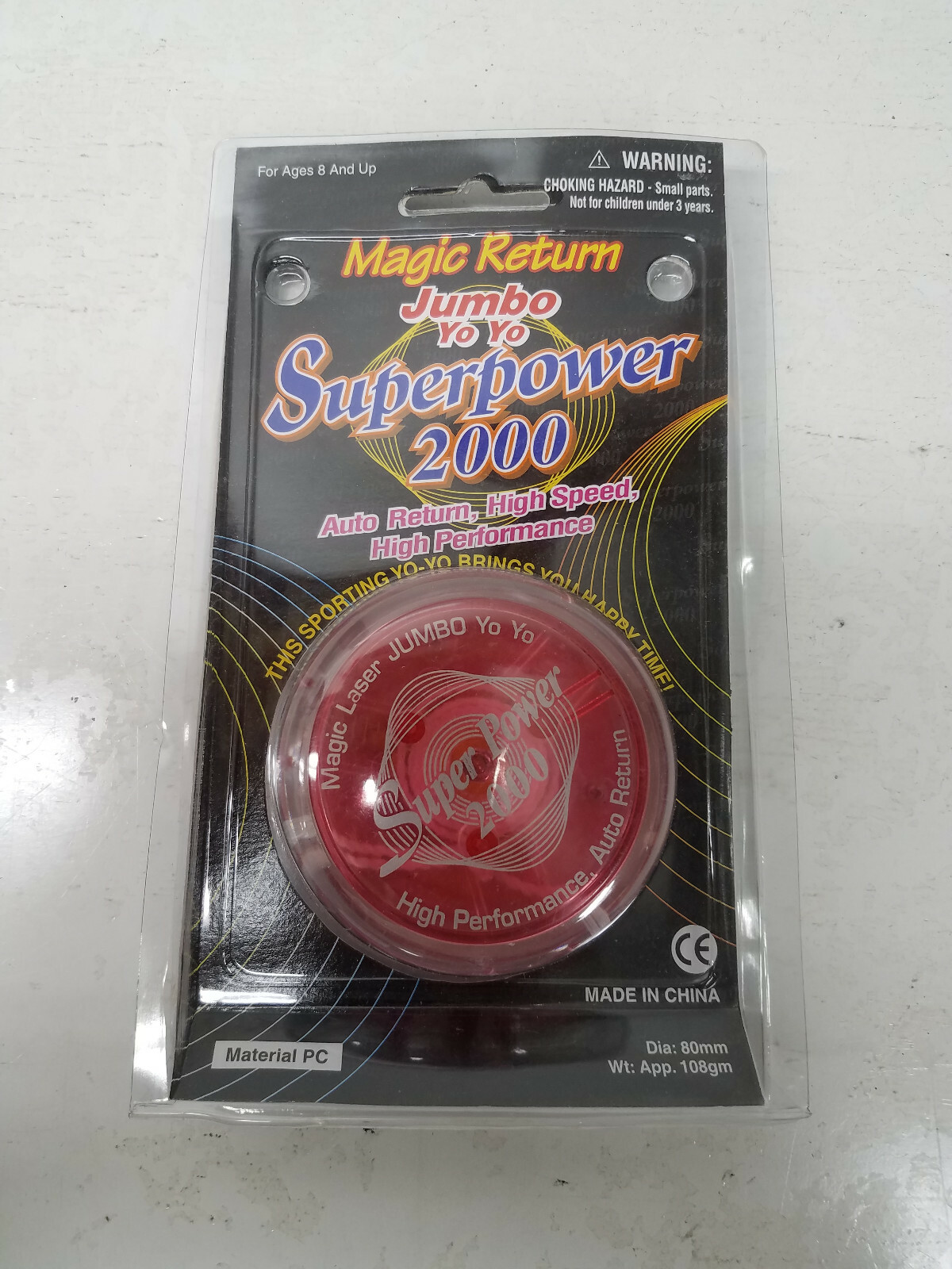 Magic Laser Jumbo Yo-Yo  SUPERPOWER 2000 - pink