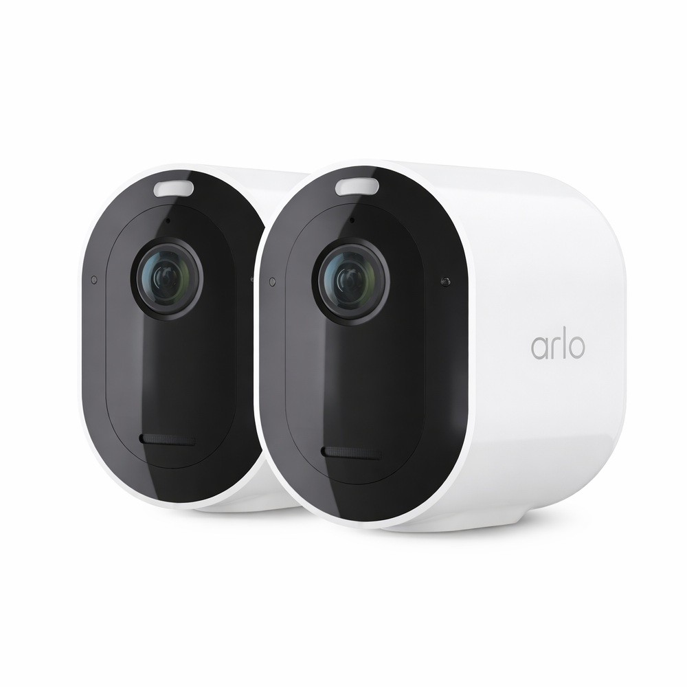 Arlo Pro 5S VMC4260P Camera, 2-Pack, White - Certified Refurbished