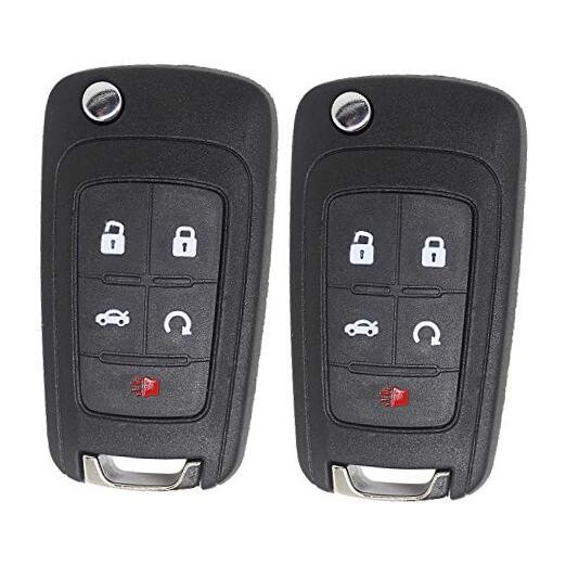 Replacement for New Keyless Remote 5 Button Flip Car Key Fob for Vehicles