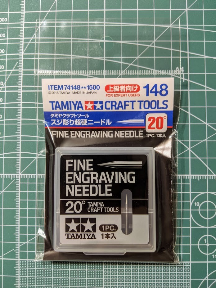 Tamiya Craft Tools FINE ENGRAVING NEEDLE 20° 74148