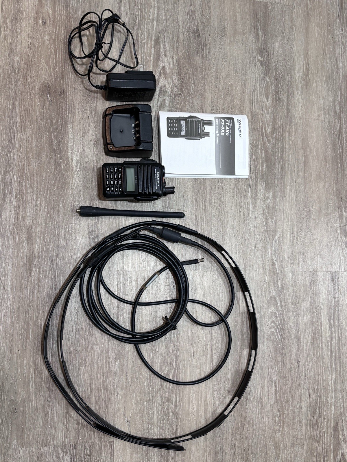 Yaesu Ft-4xr Dual Band FM Handheld Transceiver With Dual Band Slim Jim Antenna ￼