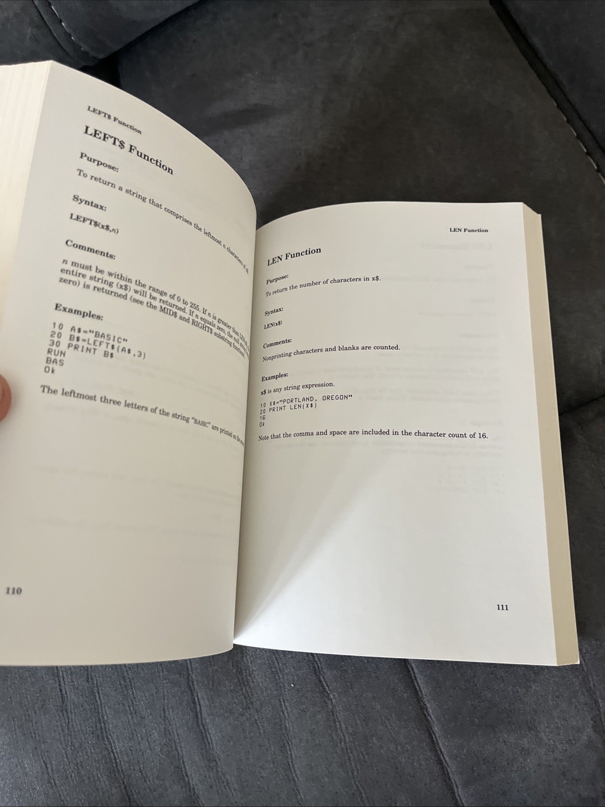 PC GW-BASIC English Commodore Book Manual 319292-01 Amiga