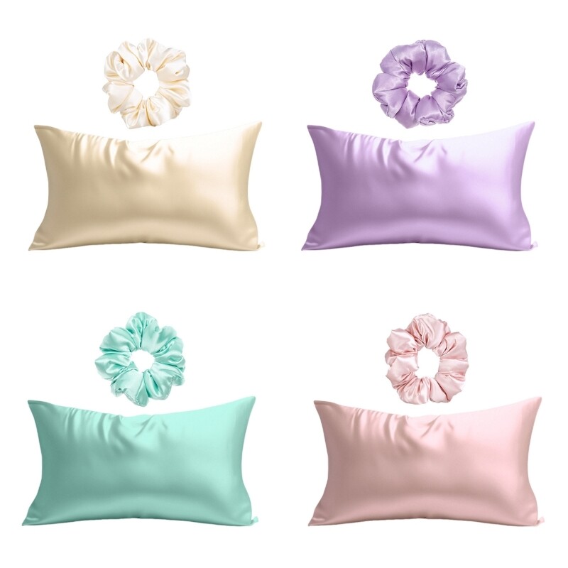 Satins Cushions Cover Pillowcase Protects Hair And Skin While Sleeping Hair Band