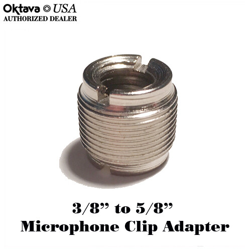 Microphone Mic Screw Clip Adapter - Thread 3/8" to 5/8" - New - Bag of 20 Pieces