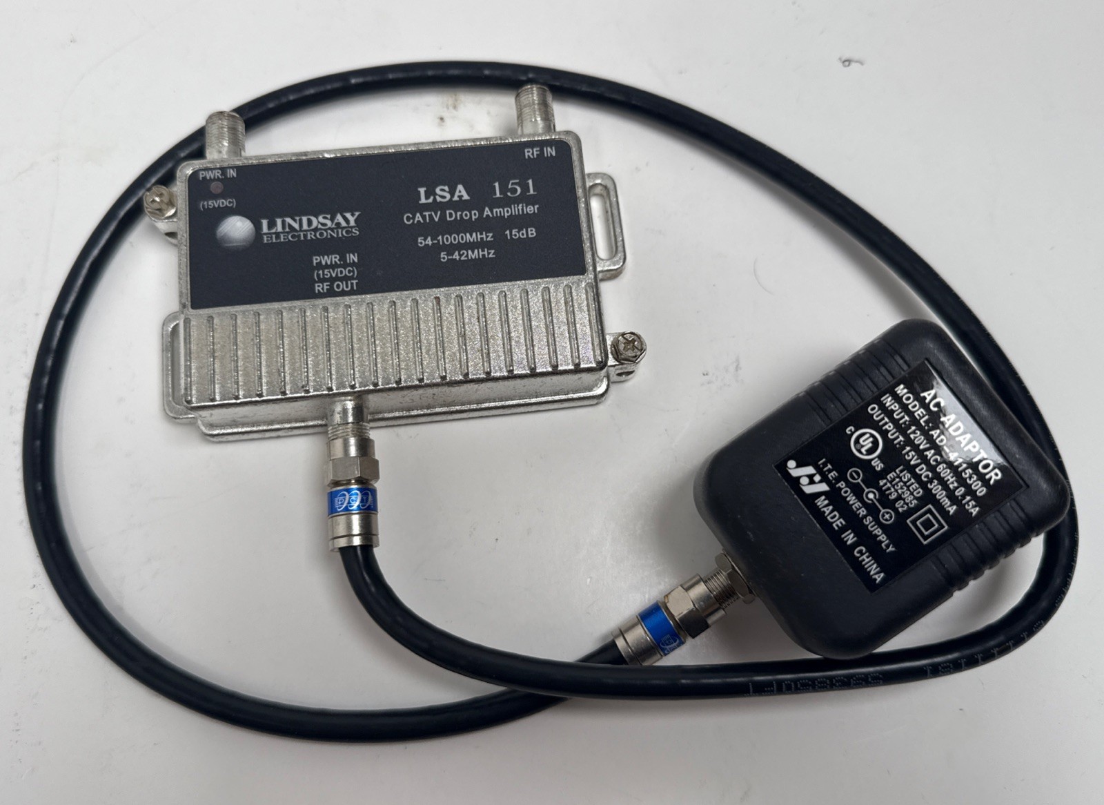 Lindsay Broadband LSA151 Drop Amplifier 1-Port 15db Reverse Gain Passive Forward