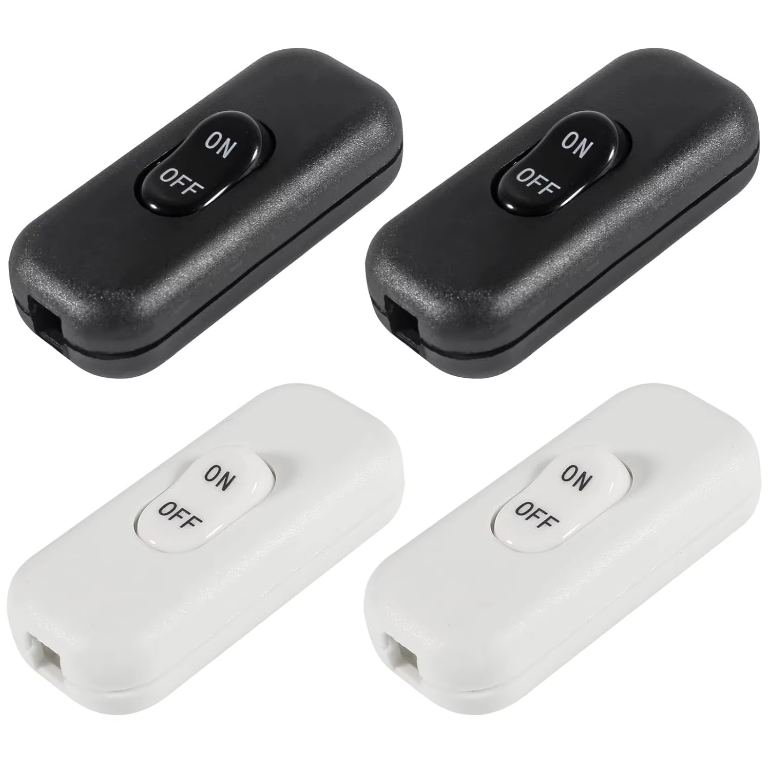 Inline Cord Switch, PLUSPOE 2-Pack on off Button Control Lamp Appliance Switch f