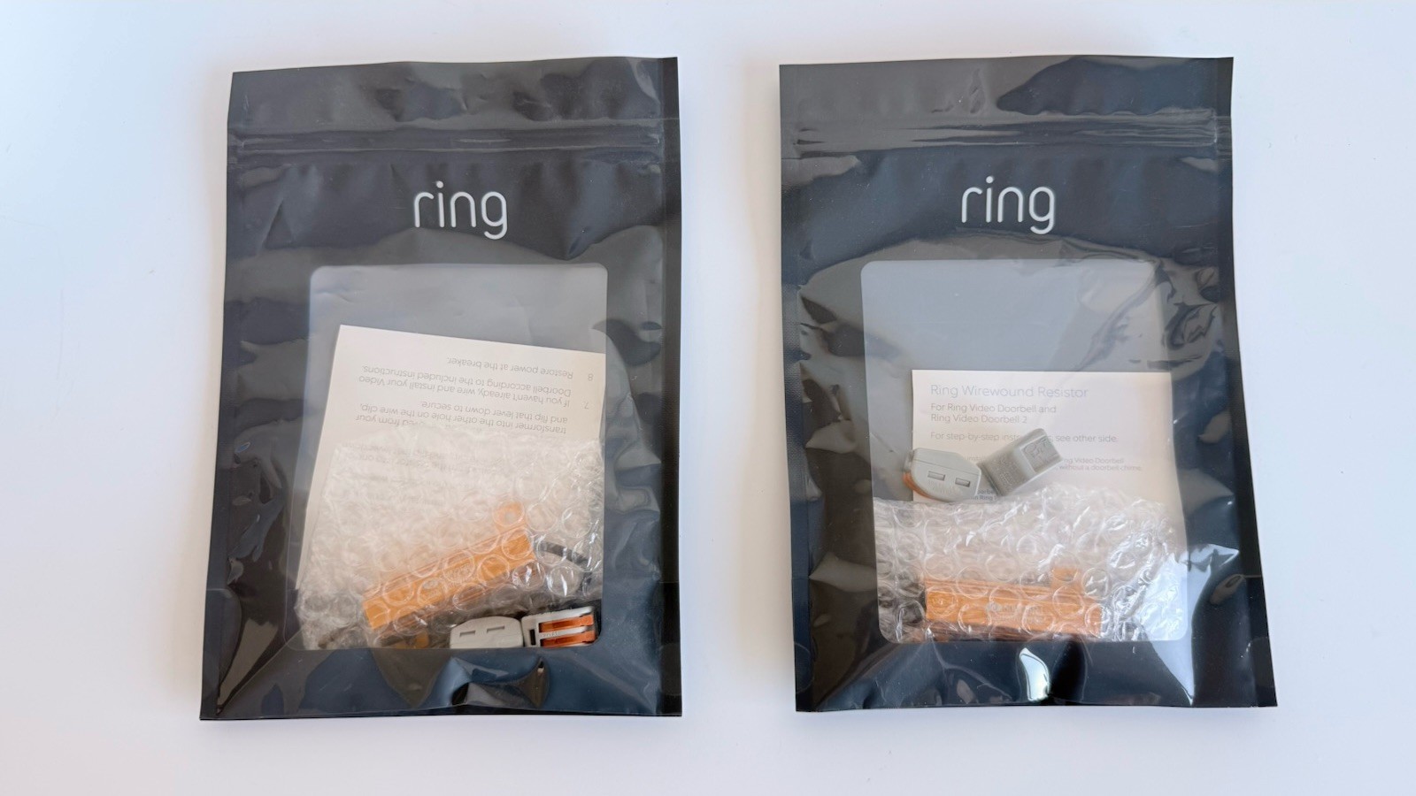 LOT OF 2 GENUINE RING WIREWOUND RESISTORS RVD/RVD2 VIDEO DOORBELL NEW OEM