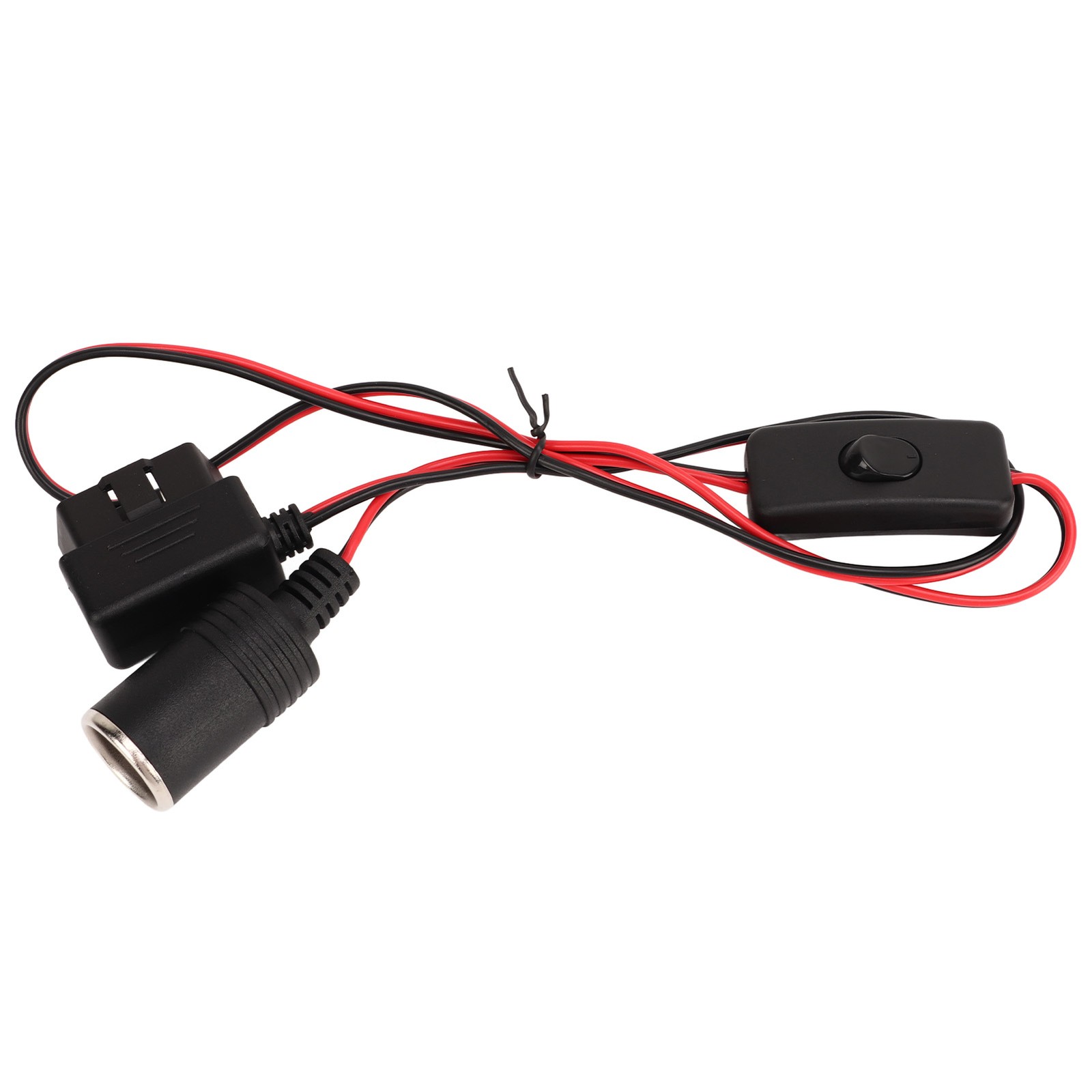 OBD2 Cigarette Lighter Socket 16Pin Waterproof Overcurrent Protection Female