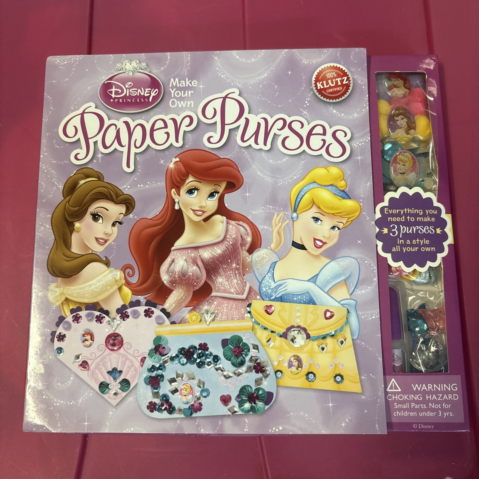 Klutz Craft Disney Princess Paper Purses Nib
