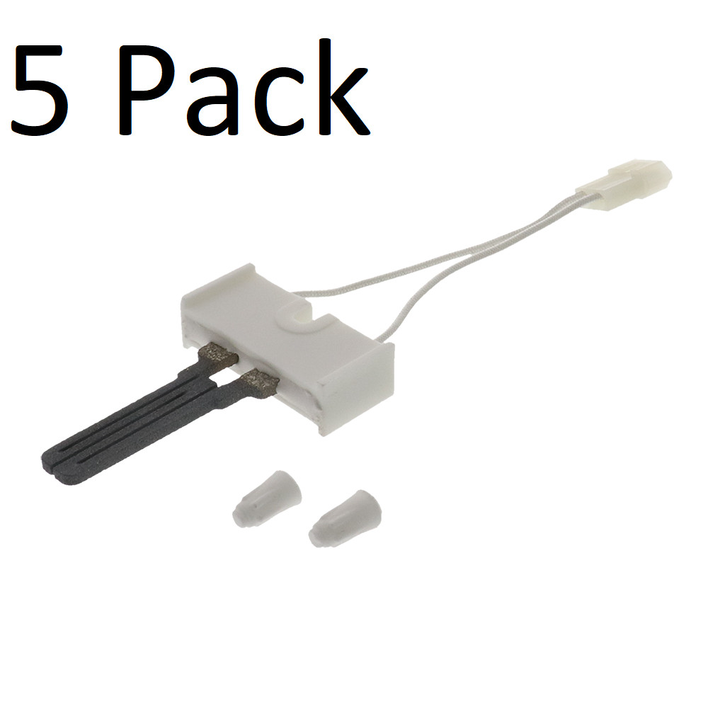 Gas Dryer Flat Igniter 5 Pack for Whirlpool, AP3109449, PS373025, 4391996