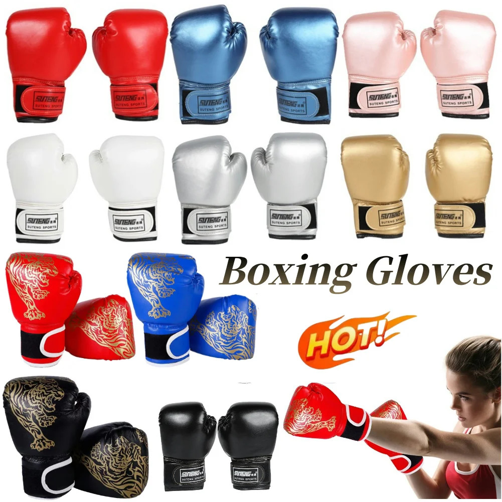 2Pcs Boxing Gloves for Kids Boxing Training Gloves Sanda Sparring Muay Thai