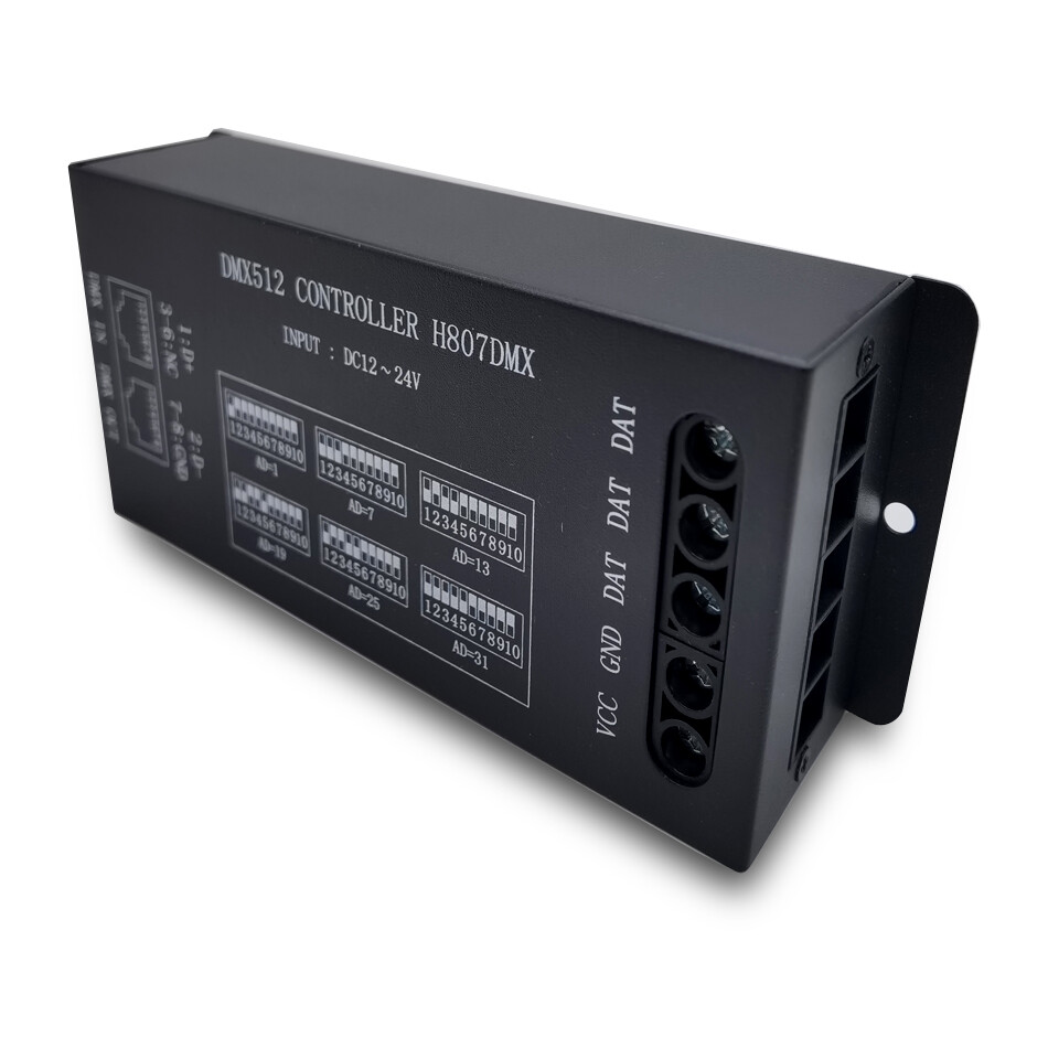 H807DMX512 RGB LED Pixels Strip DMX Stage Light Controller 1024Pixels 13Channels