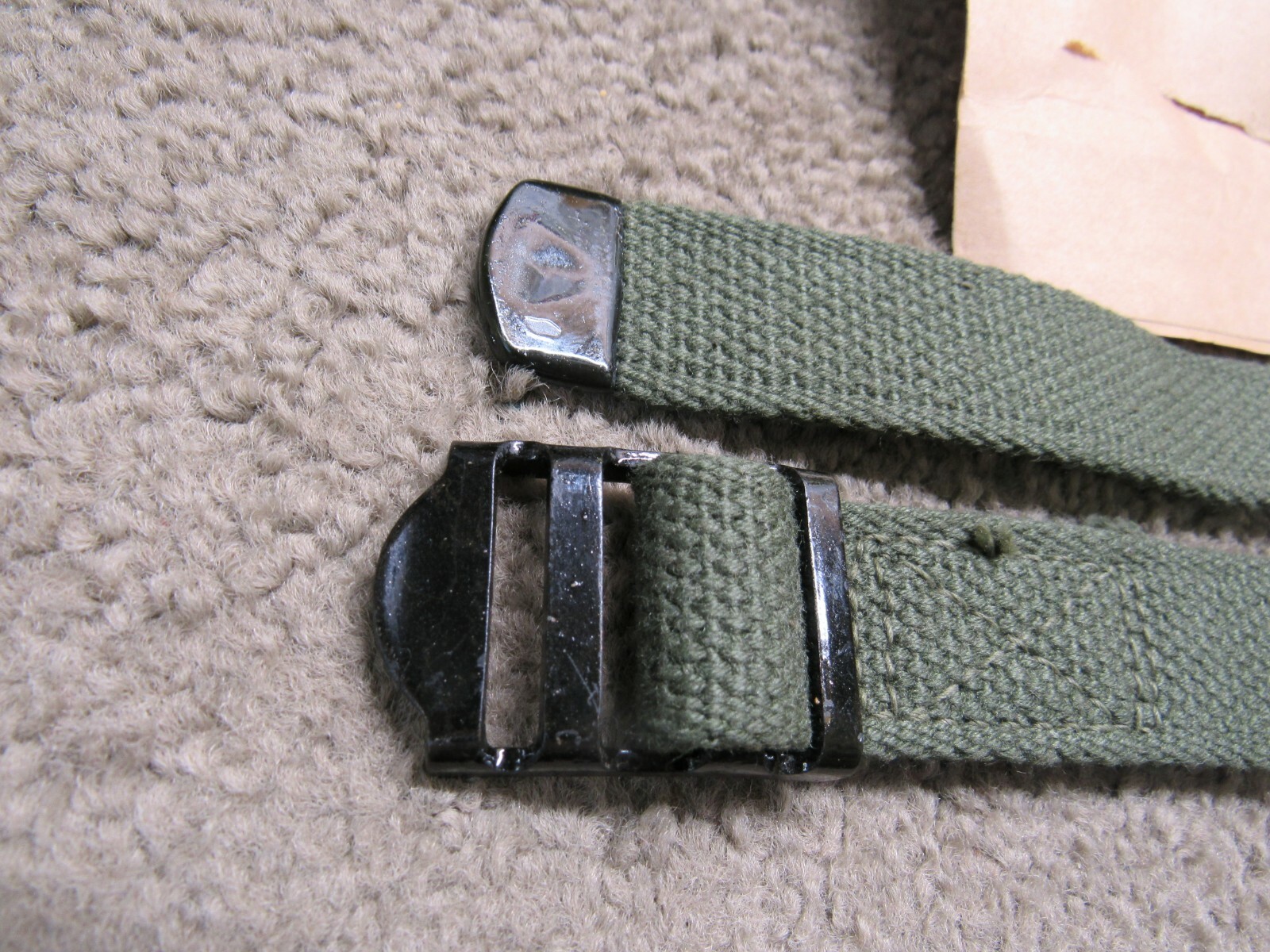 US Vietnam Era Webbing Strap NOS DATED 9/1966 1" X 27" INCHES OG 107 GP