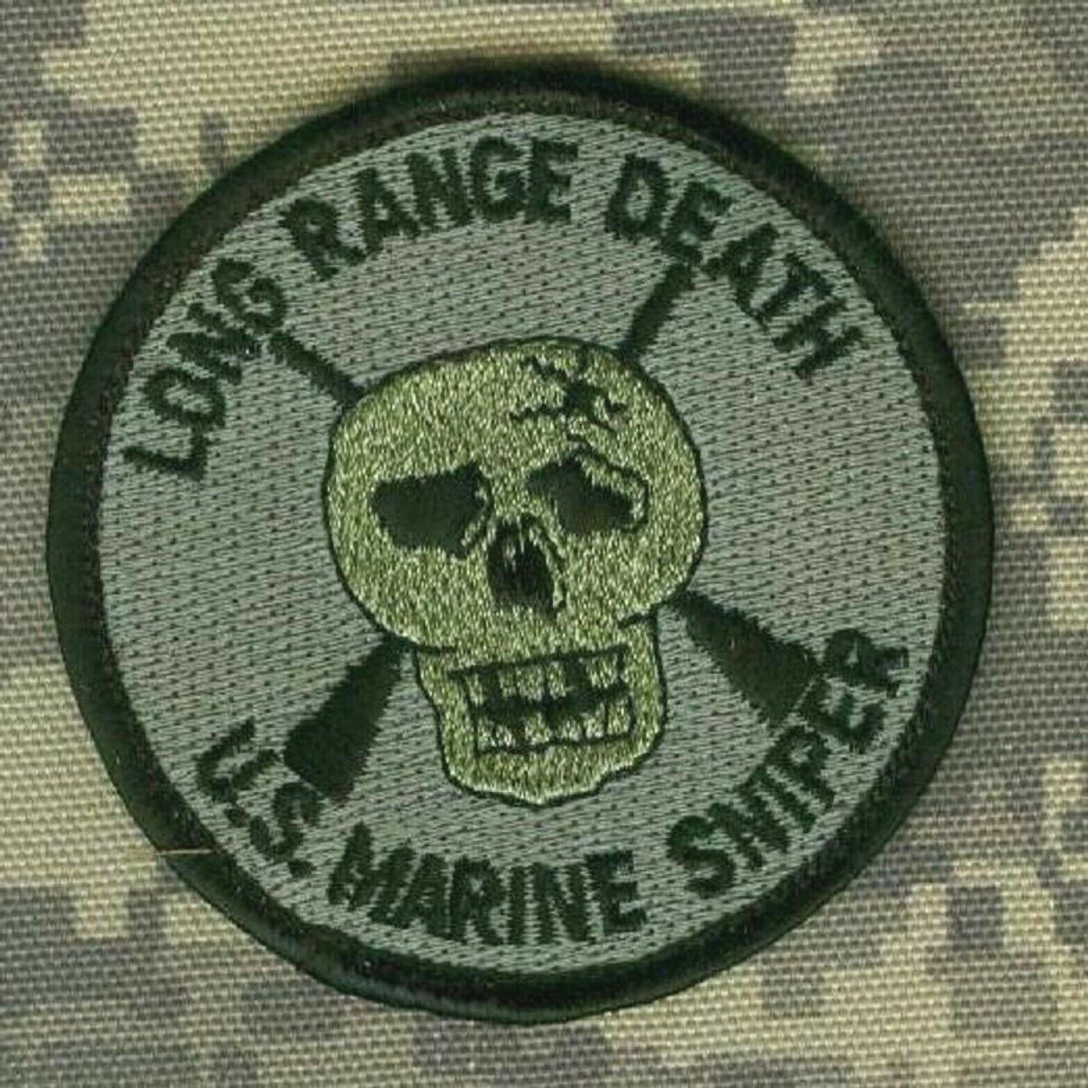 USMC MARSOC RAIDERS RECON GHOST velkrö PATCH: Long Range Death Sniper