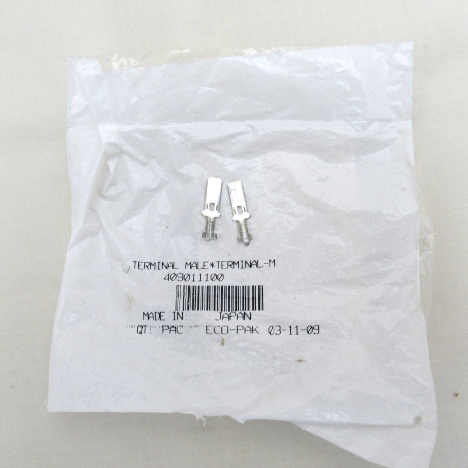 BRP Ski Doo OEM Male Electrical Terminals Connectors 409011100 Set of 2
