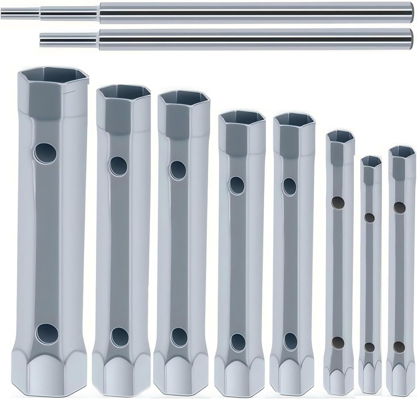 10Pcs Dual-Ended Shower Valve Socket Wrench Set Faucet Nut Removal Tool for Remo