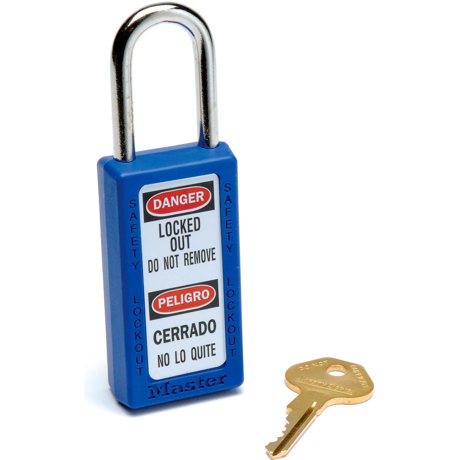 Master Lock Safety 411 Series Zenex Thermoplastic Padlock Blue 1-Pack
