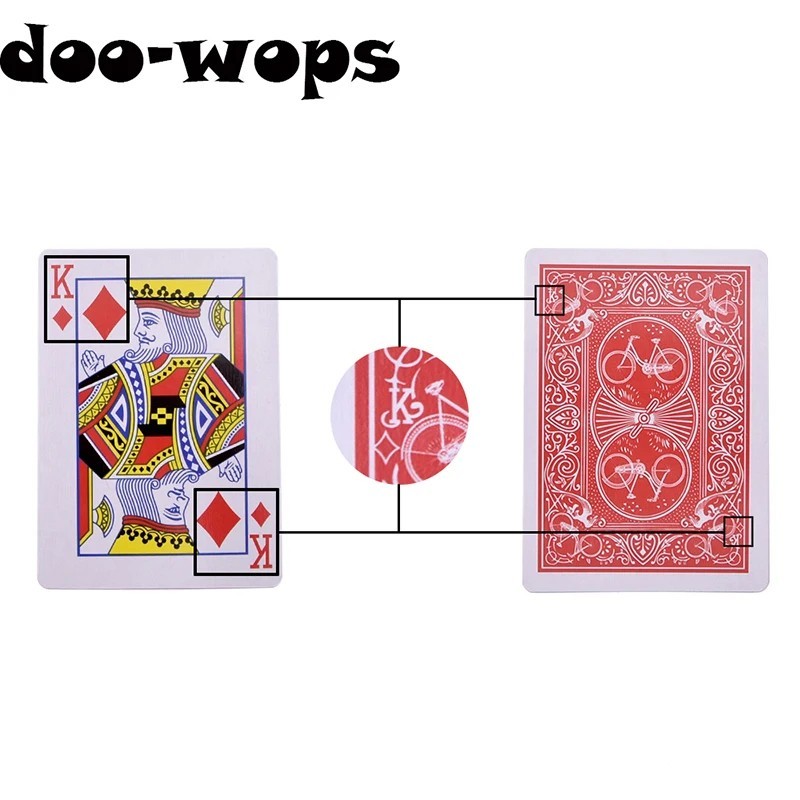 Deck of marked cards, stripper magic tricks, poker magic, close- up