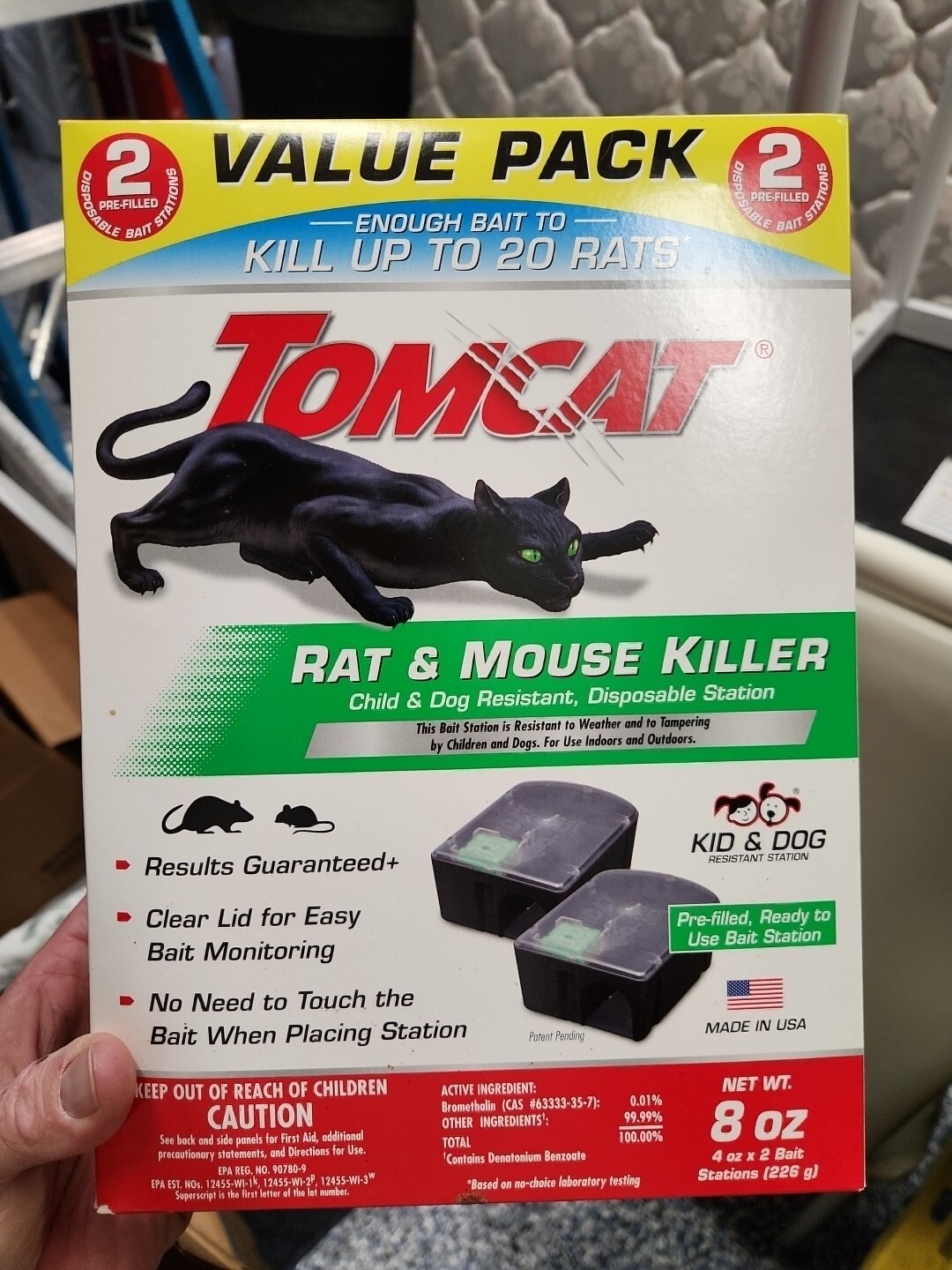 TOMCATRat and Mouse Killer Disposable Station Value Pack with 2-Disposable Bait