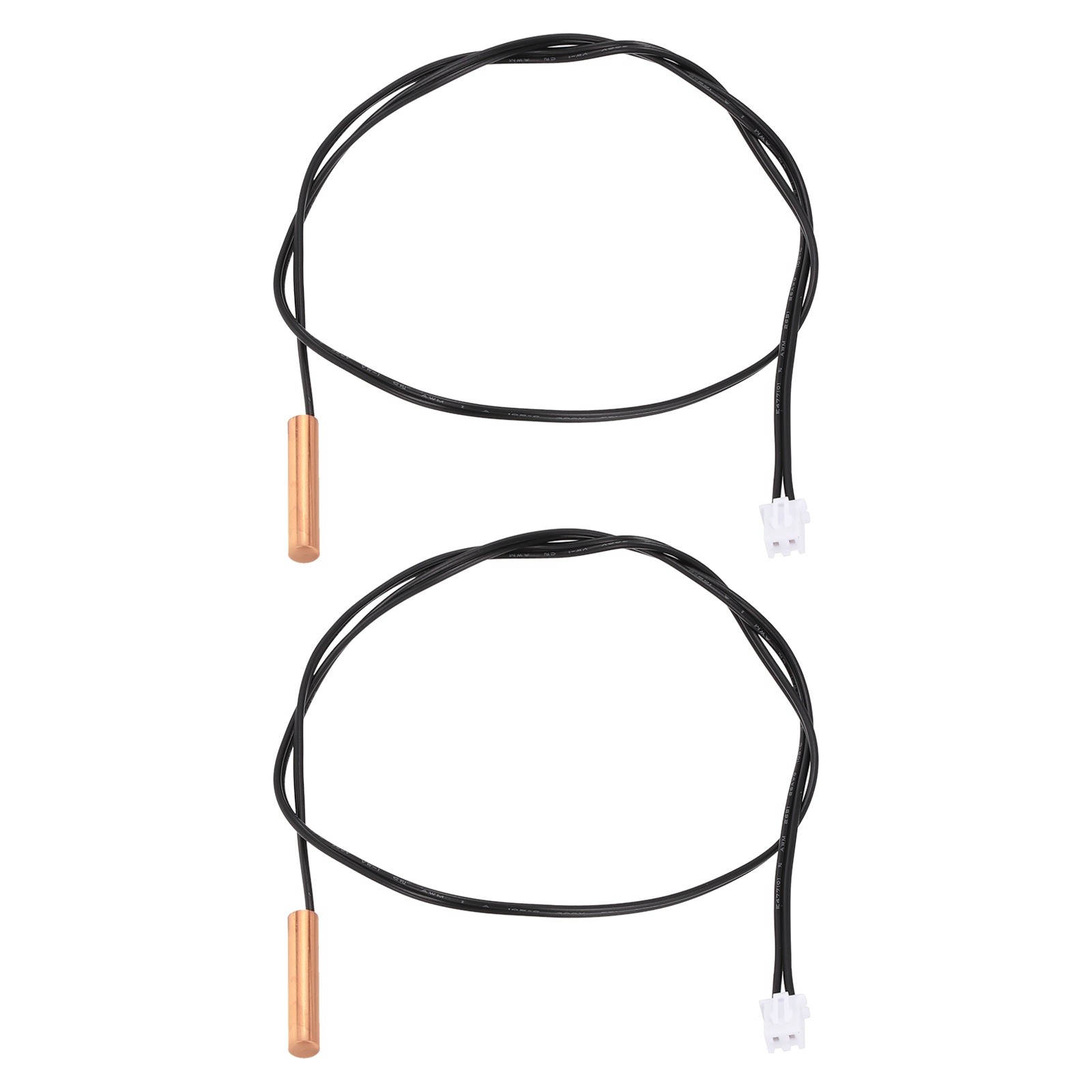 2Pcs 100K NTC Thermal Sensor Probe, 19.7" Cylindrical Sensitive Temp Sensor