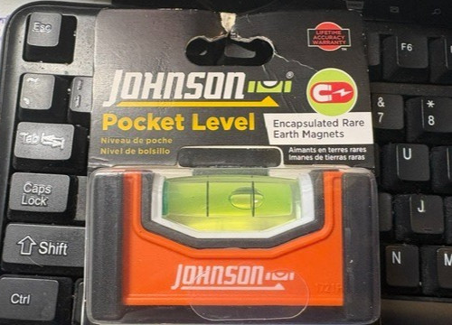 Magnetic Pocket Level Johnson Level & Tool MFG SEALED