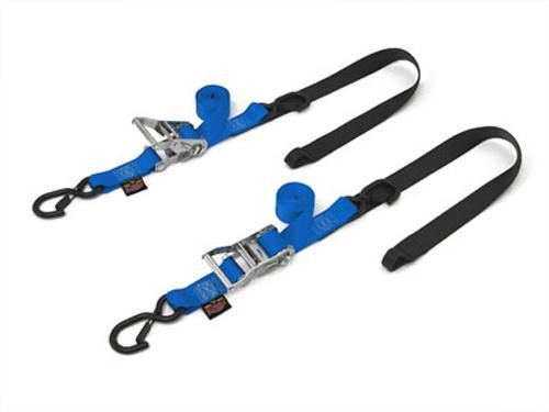 Powertye 1.5" Fat Straps w/ Soft-Tye & Secure Hooks Blue