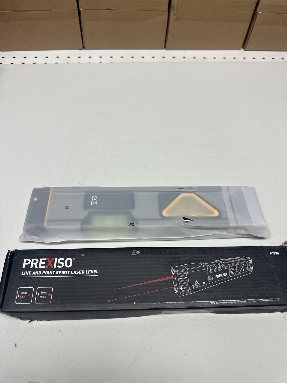 2-in-1 Laser Level 12" with Light, 100Ft Point, 30Ft Line, Magnetic Tool-