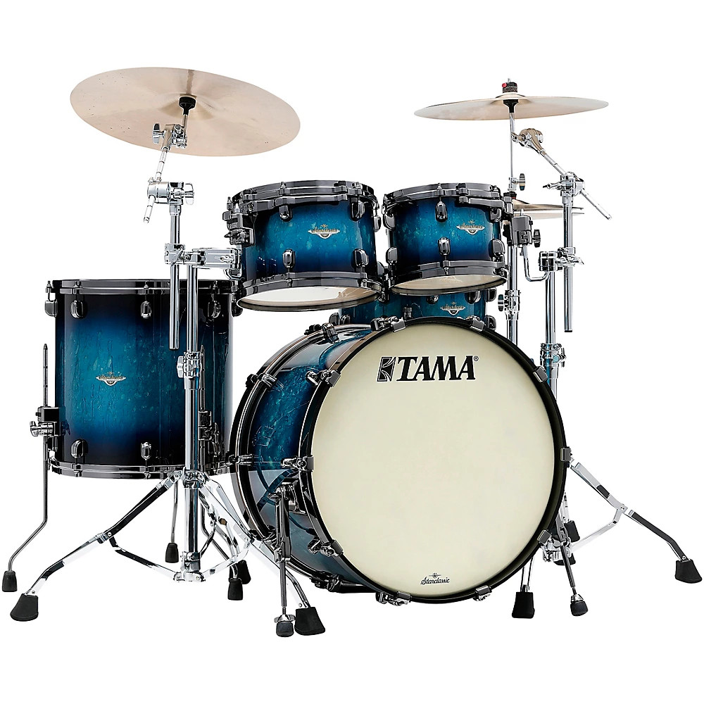 TAMA Starclassic Maple 4-Piece Shell Pack w/22" Bass Molten Electric Blue Burst